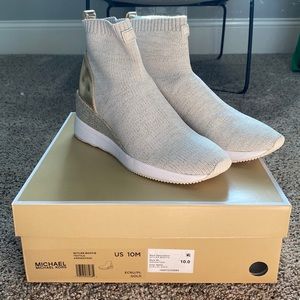 Michael Kors Skyler bootie Textile Gold